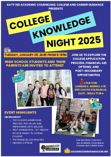 College Knowledge Night Flyer