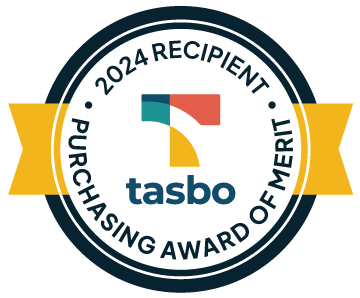 TASBO's 2024 purchasing award of merit badge