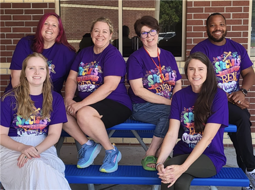 Ms. Weeks, Coach Dasher, Mrs. Kilgore, Coach Alexander, Miss Heisler, Coach Swaney